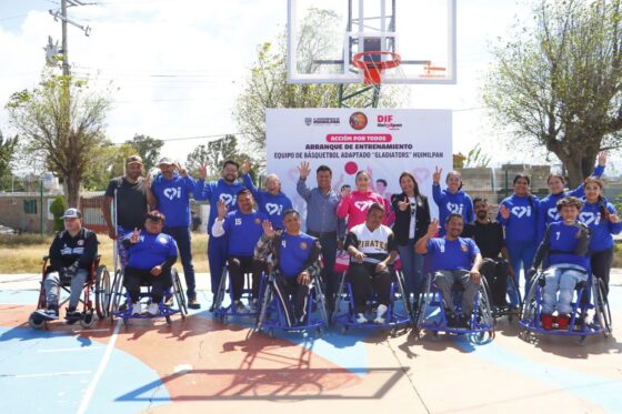 DIF Huimilpan reactiva el equipo de básquetbol adaptado “Gladiators Huimilpan” con la entrega de nuevas sillas deportivas.