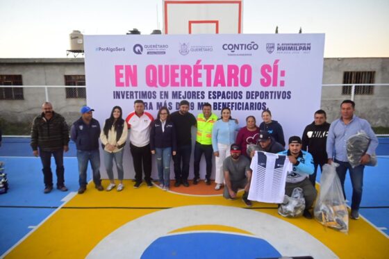 Huimilpan fortalece el tejido social con rehabilitación de cancha en La Ceja