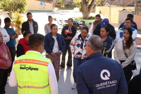 El Presidente Municipal encabeza entrega de obras educativas en Huimilpan