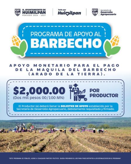 Anuncia Jairo Morales apoyos al Barbecho para productores de Huimilpan