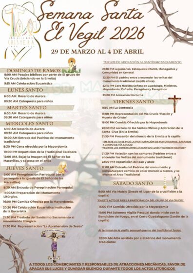 Vive Huimilpan la tradición de Semana Santa en El Vegil 2026