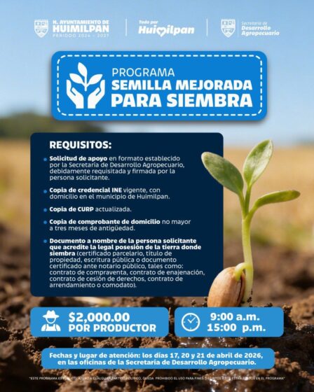 Convocatoria Programa Semilla Mejorada para Siembra